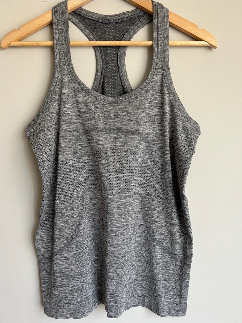 Lululemon Swiftly Tank Top Grey Racerback Tank Size 8 Medium